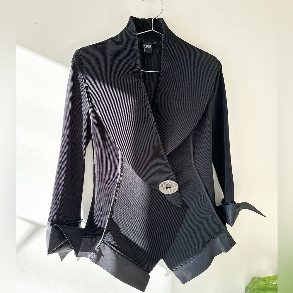 IPSE Blouse/Blazer - New Wave Deconstructed Asymmetrical Top - black -Si…